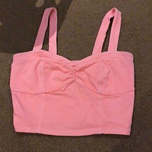 Coral crop top